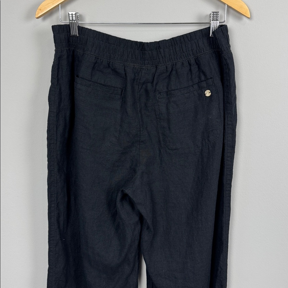 Lilly Pulitzer Deri Linen Palazzo Pant. Onyx. Size Medium. - Picture 7 of 13